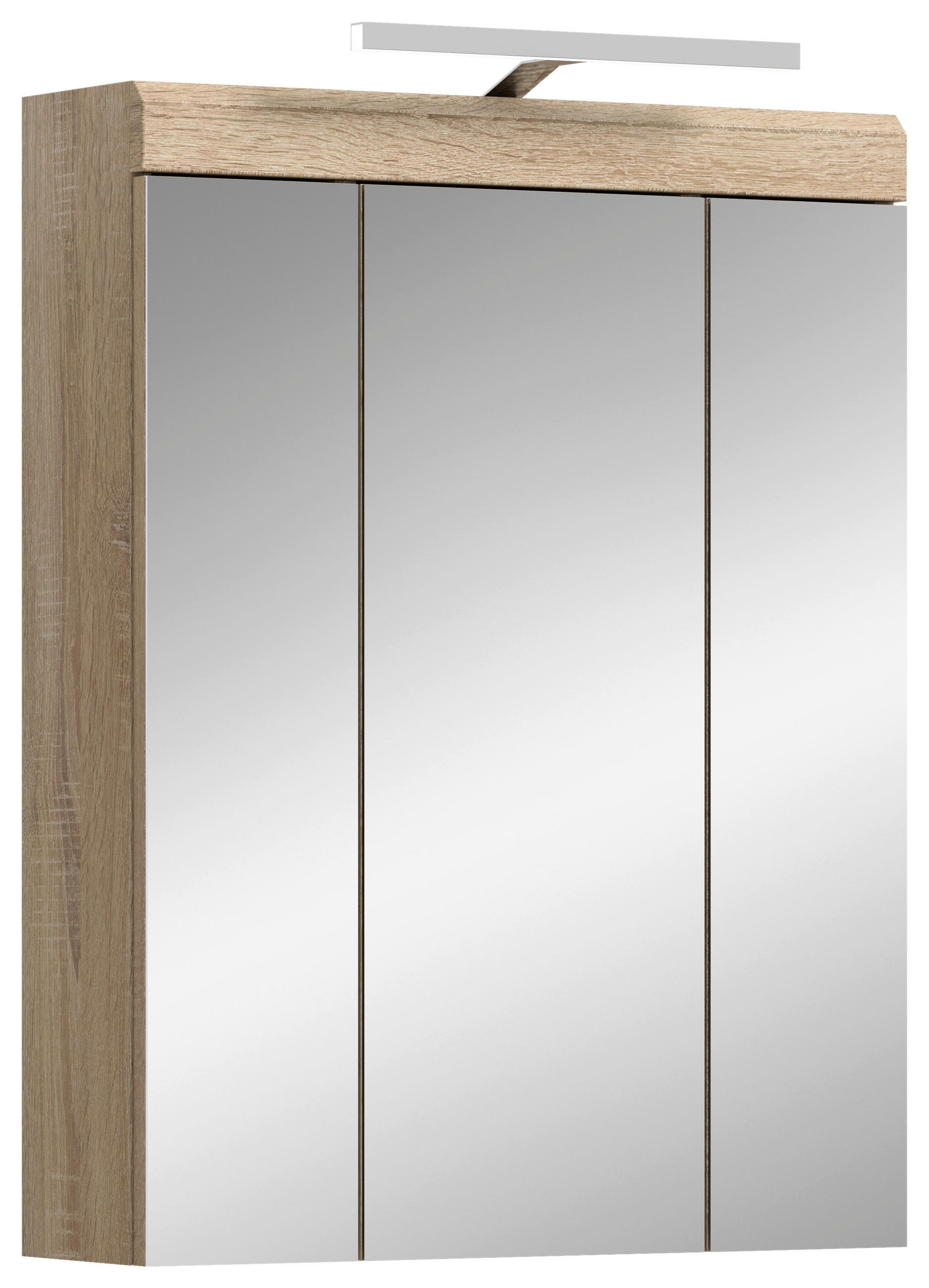 SPIEGELSCHRANK 60/79/37 cm  - Sonoma Eiche, MODERN, Glas/Holzwerkstoff (60/79/37cm) - MID.YOU