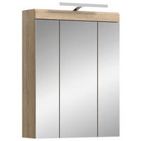 SPIEGELSCHRANK 60/79/37 cm  - Sonoma Eiche, Modern, Glas/Holzwerkstoff (60/79/37cm) - MID.YOU