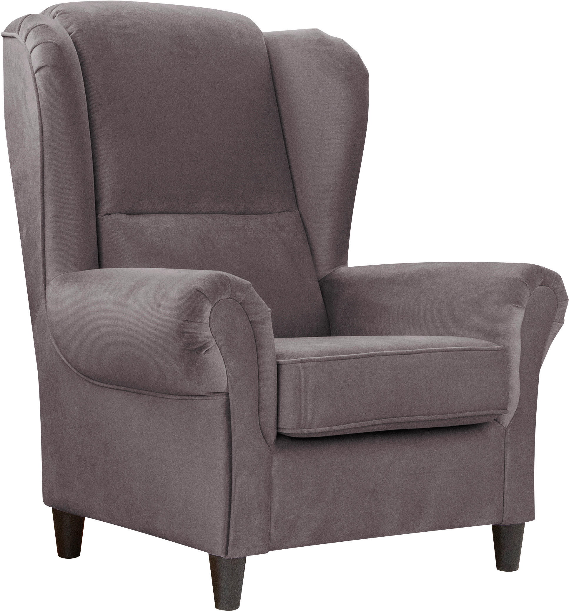 Ohrensessel Baron Dunkelgrau B: 94 Cm