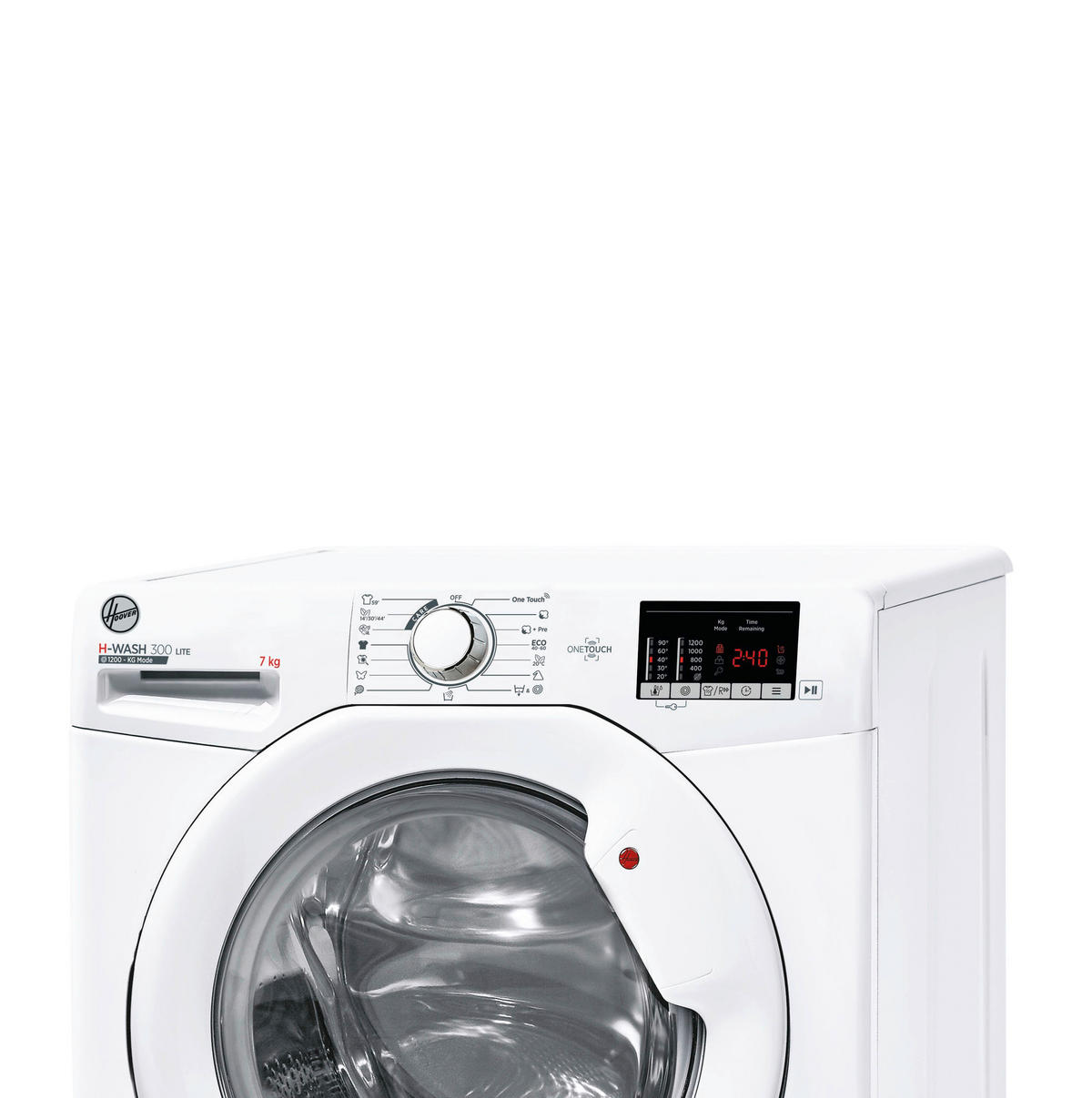 WASCHMASCHINE H3W4 272DA3/1-S   - Weiß, Basics, Glas/Kunststoff (60/85/45cm) - Hoover