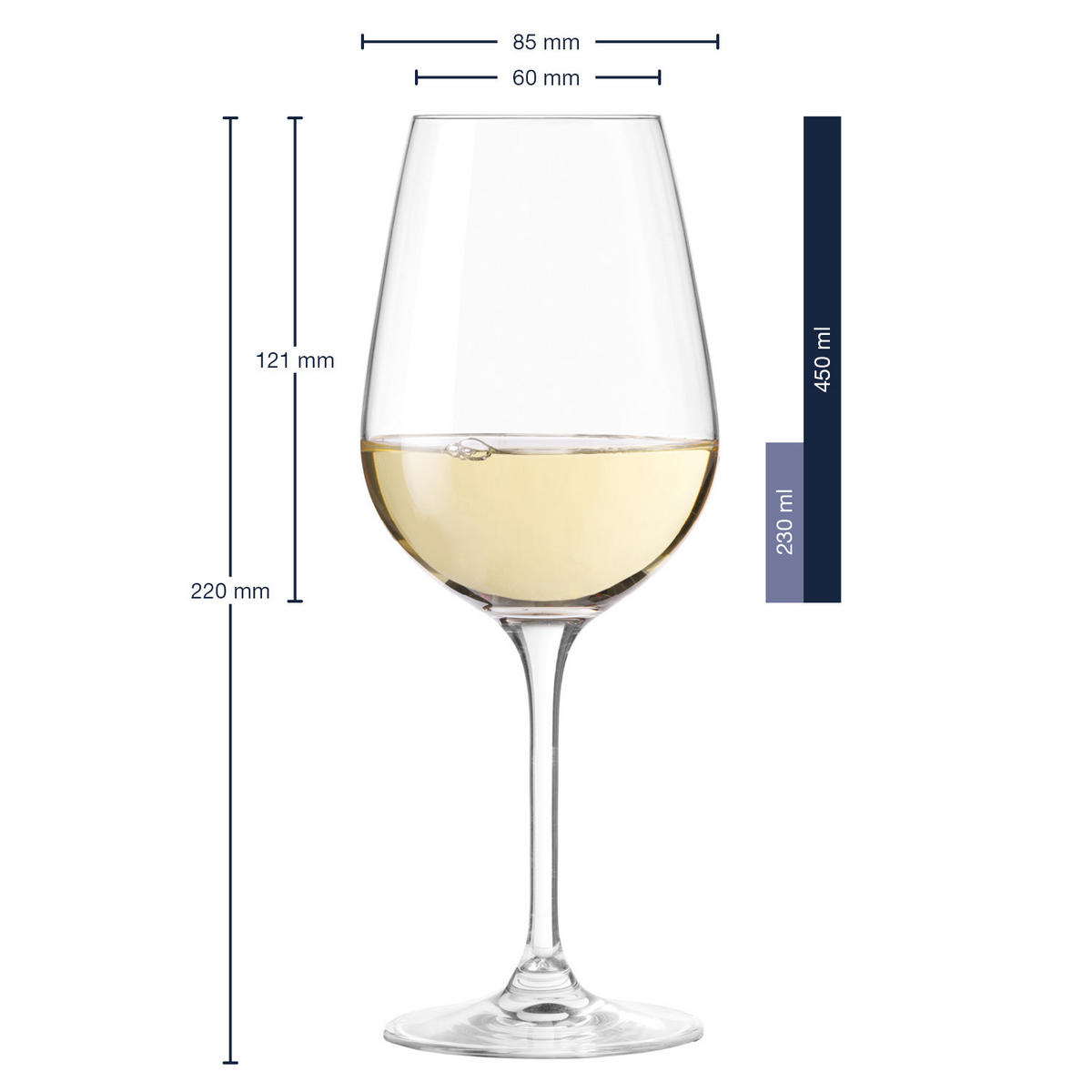 GLÄSERSET Tivoli 6-teilig  - Klar, Basics, Glas (8/22cm) - Leonardo