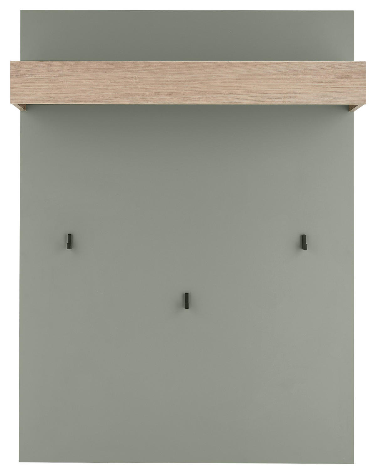 GARDEROBENPANEEL  in 100/135/25 cm  - Eichefarben/Salbeigrün, Design, Holzwerkstoff (100/135/25cm) - Modante