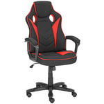 GAMINGSTUHL  in Mikrofaser Rot, Schwarz  - Rot/Schwarz, Design, Kunststoff/Textil (65,5/110-120/69cm) - Xora