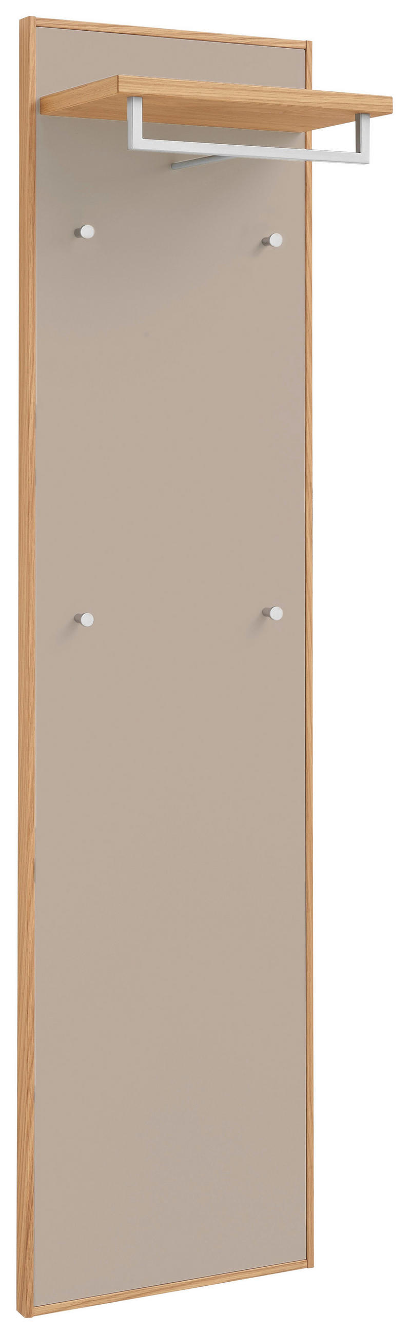 GARDEROBENPANEEL 44/183/29 cm - Sandfarben/Eiche Bianco, Design, Holz (44/183/29cm)