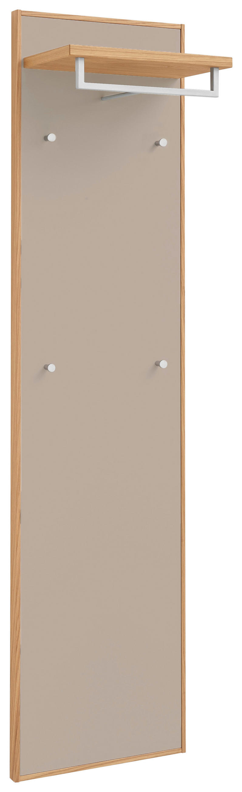 GARDEROBENPANEEL  in 44/183/29 cm  - Sandfarben/Eiche Bianco, Design, Holz/Holzwerkstoff (44/183/29cm) - Novel