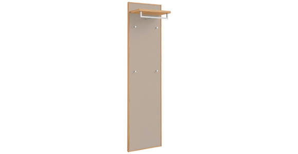GARDEROBENPANEEL in 44/183/29 cm - Sandfarben/Eiche Bianco, Design, Holz/Holzwerkstoff (44/183/29cm) - Novel