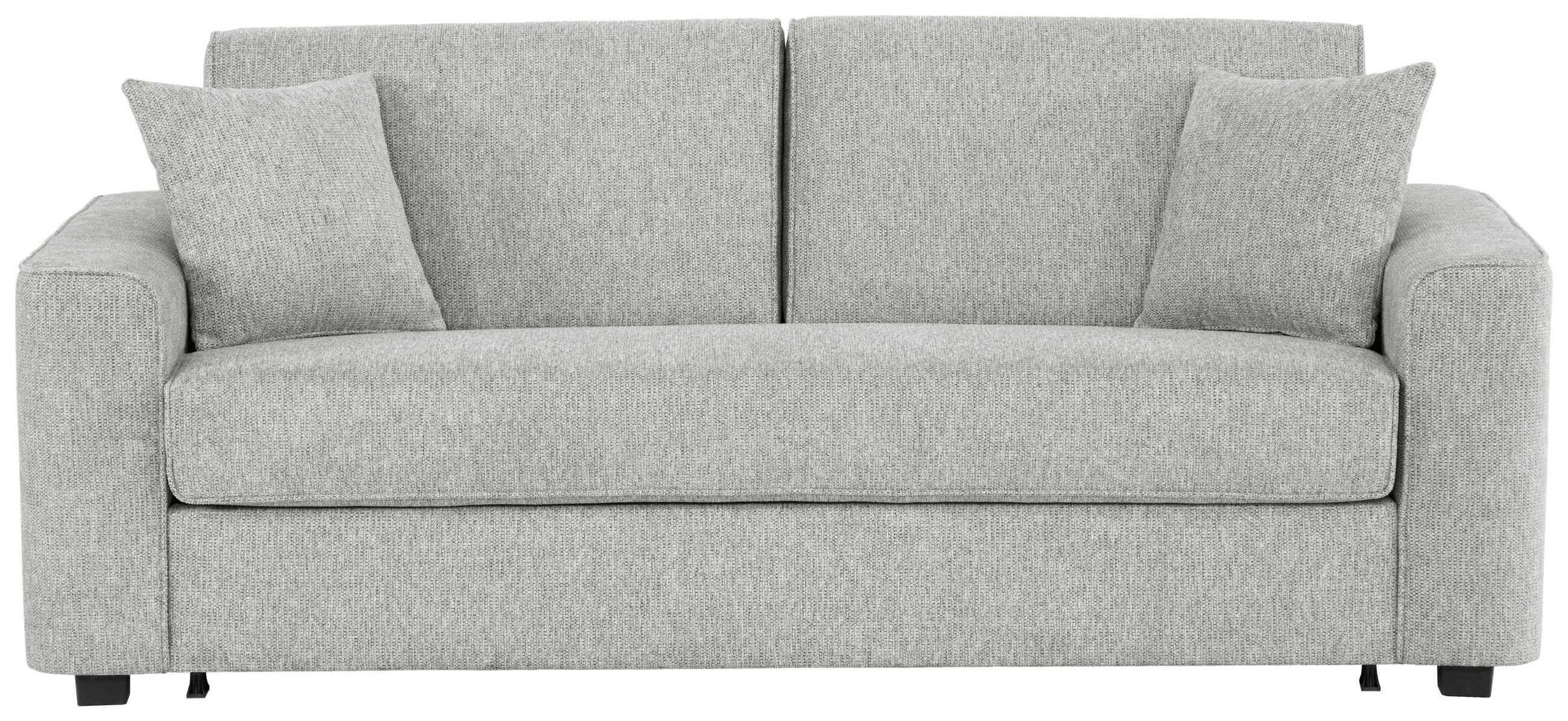 SCHLAFSOFA Webstoff Grau  - Schwarz/Grau, Design, Kunststoff/Textil (205/83/100cm) - Xora