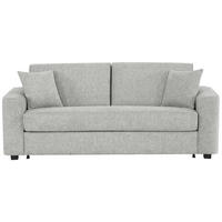 SCHLAFSOFA Webstoff Grau  - Schwarz/Grau, Design, Kunststoff/Textil (205/83/100cm) - Xora