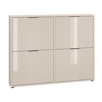 SCHUHKIPPER - Kaschmir/Schwarz, MODERN, Glas/Holzwerkstoff (118/93/17cm) - Boxxx