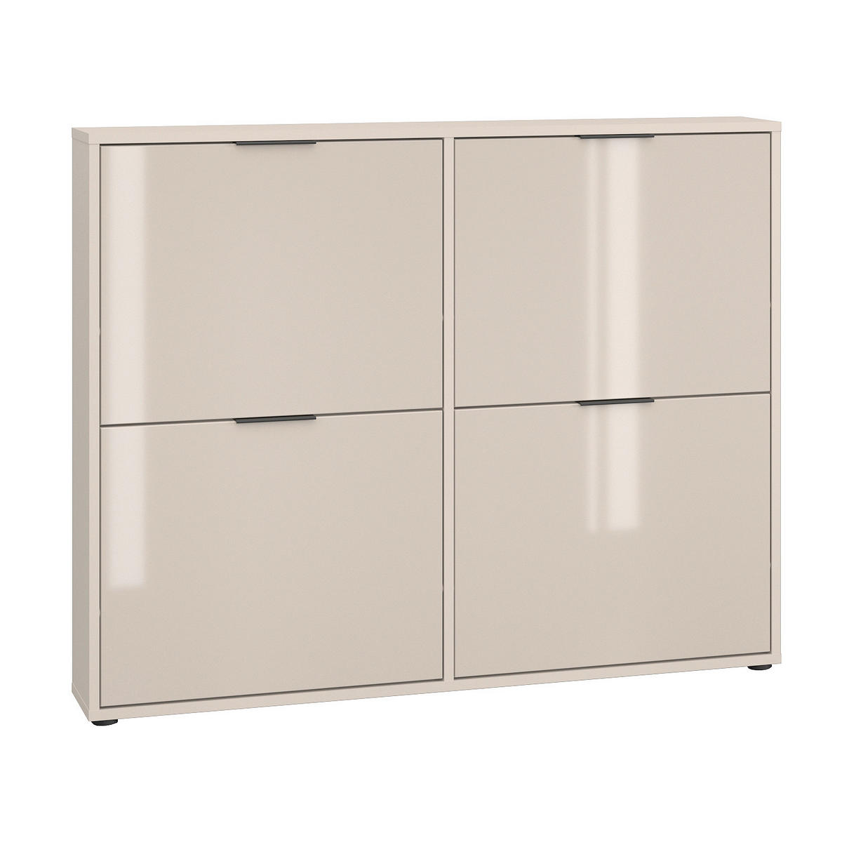 SCHUHKIPPER - Kaschmir/Schwarz, MODERN, Glas/Holzwerkstoff (118/93/17cm) - Boxxx