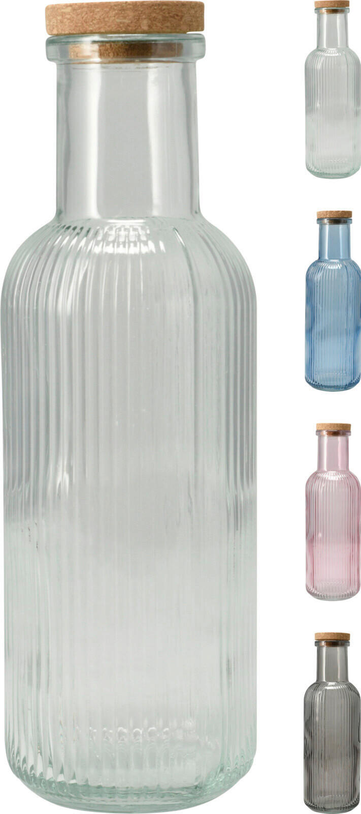 FĽAŠA NA PITIE 1000 l  - viacfarebná, Basics, sklo (8.7/8.7/27.8cm)