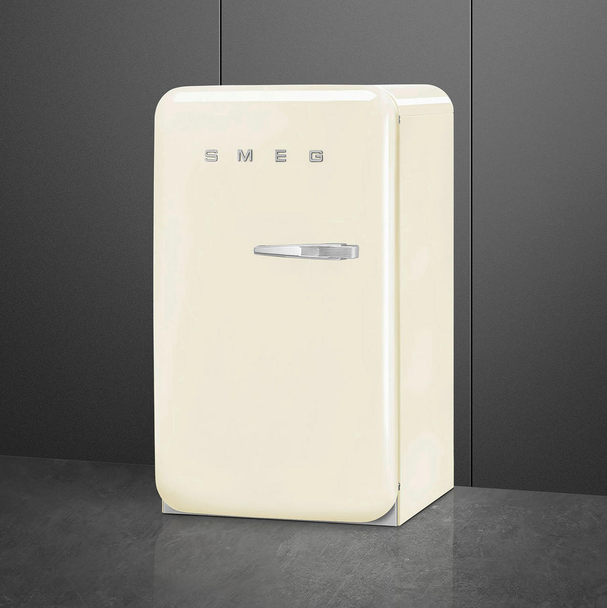 KÜHLSCHRANK 54,5/97-98/70,1 cm FAB10LCR6  - Creme, Basics, Glas/Metall (54,5/97-98/70,1cm) - SMEG