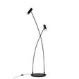 LED-STEHLEUCHTE 87/40/205,5 cm    - Schwarz, Design, Metall (87/40/205,5cm) - Dieter Knoll