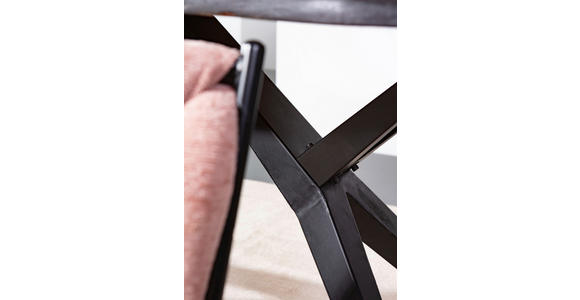 ESSTISCH in Holz, Metall 200/100/76 cm - Schwarz/Akaziefarben, Design, Holz/Metall (200/100/76cm) - Landscape