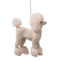 VÁNOČNÍ OZDOBA NA STROMEČEK - bílá, Basics, textil/plast (8,5/3/11cm)