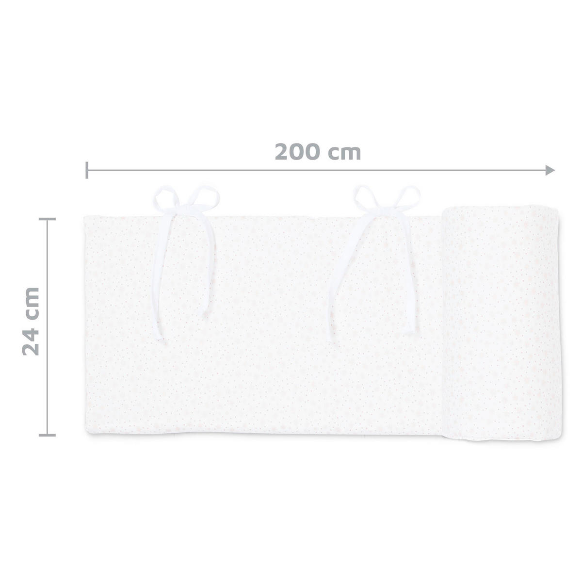 NESTCHEN   24/200 cm  - Weiß, Basics, Textil (24/200cm) - Babybay