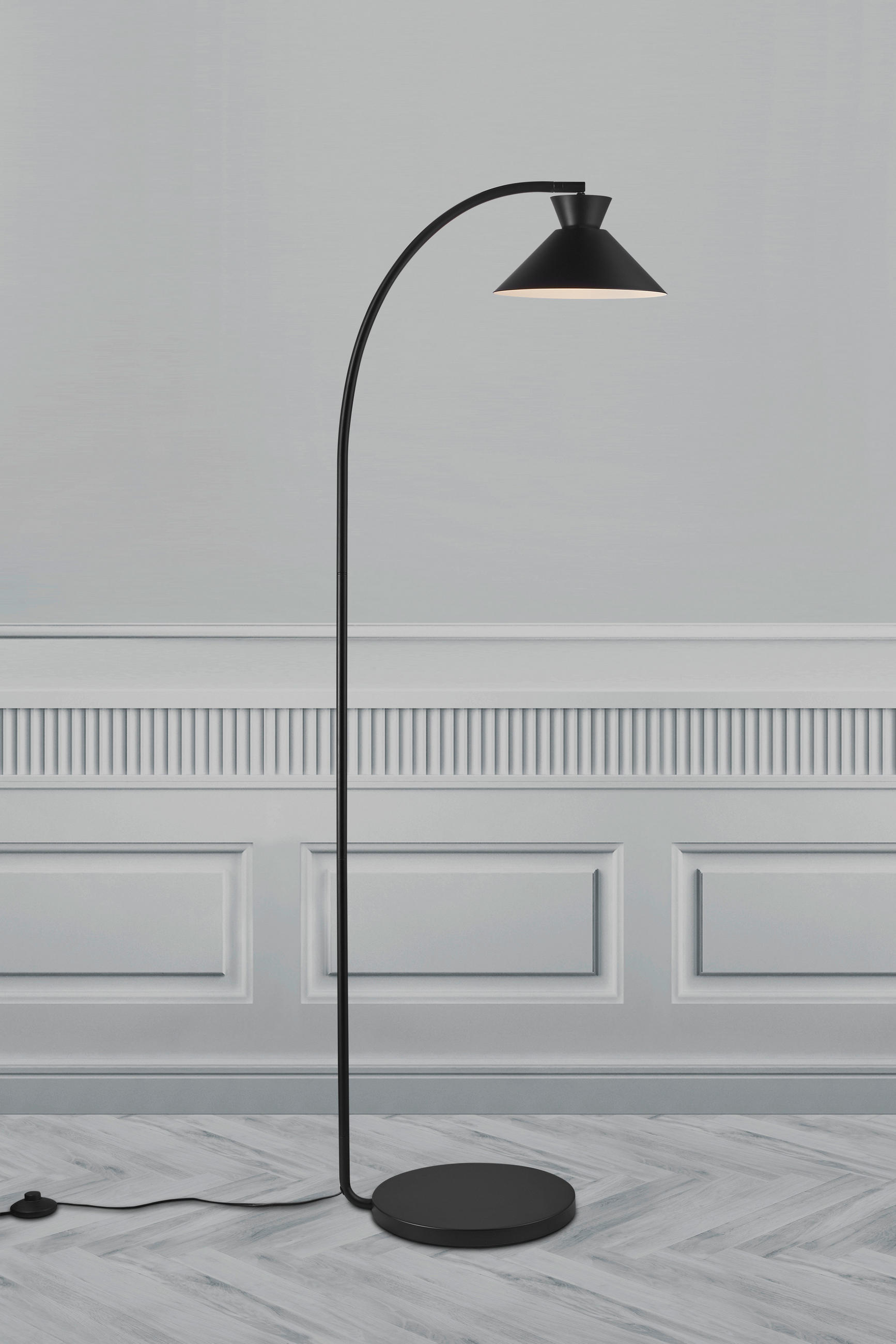 STEHLEUCHTE 25/150 cm    - Schwarz, Design, Metall (25/150cm) - Nordlux