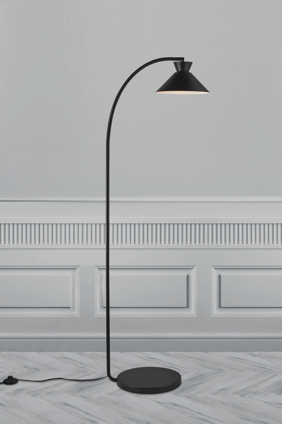 STEHLEUCHTE 25/150 cm    - Schwarz, Design, Metall (25/150cm) - Nordlux