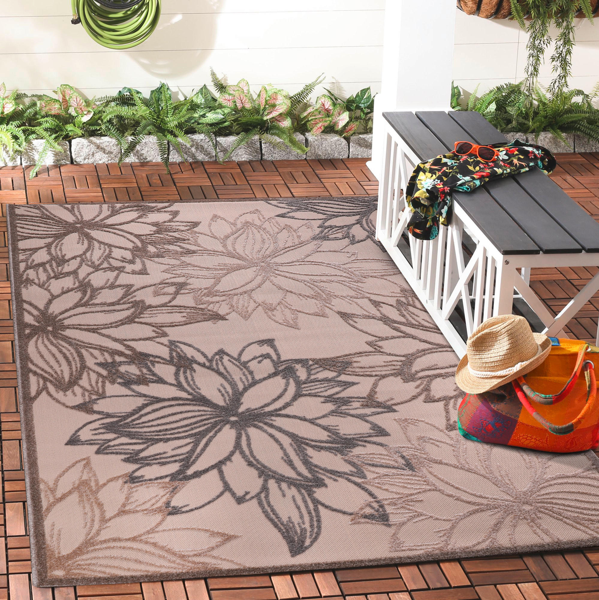 LÄUFER 80/200 cm Floral  - Beige/Creme, LIFESTYLE, Kunststoff/Textil (80/200cm) - Novel