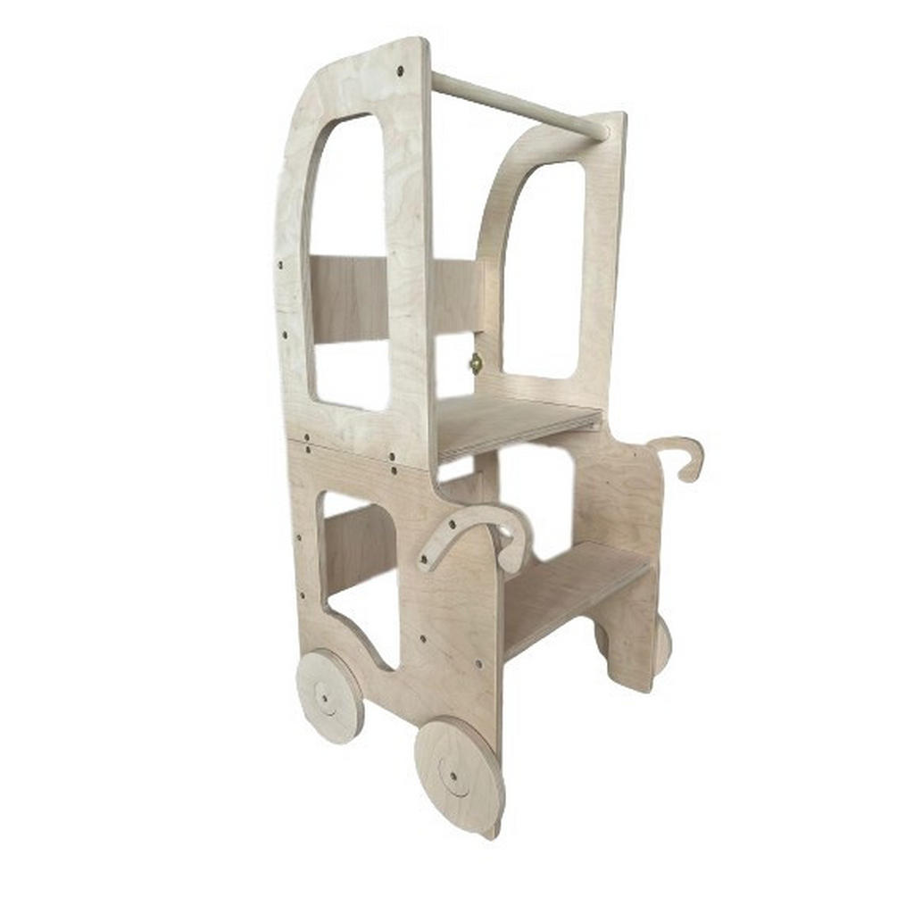 Kombihochstuhl Trolley Step Stool lackiert