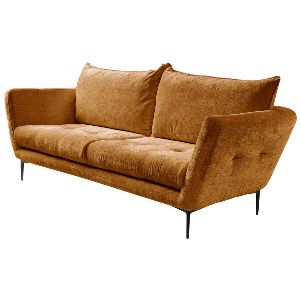 Thumbnail - Mid.you Sofa, Rost, Textil, 3-Sitzer, Füllung: Polyurethan (Pur), 225x86x95 cm, Made in EU, Wohnzimmer, Sofas & Couches,...