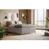 BOXSPRINGBETT 160/200 cm  in Taupe  - Taupe/Eichefarben, MODERN, Holz/Holzwerkstoff (160/200cm) - MID.YOU