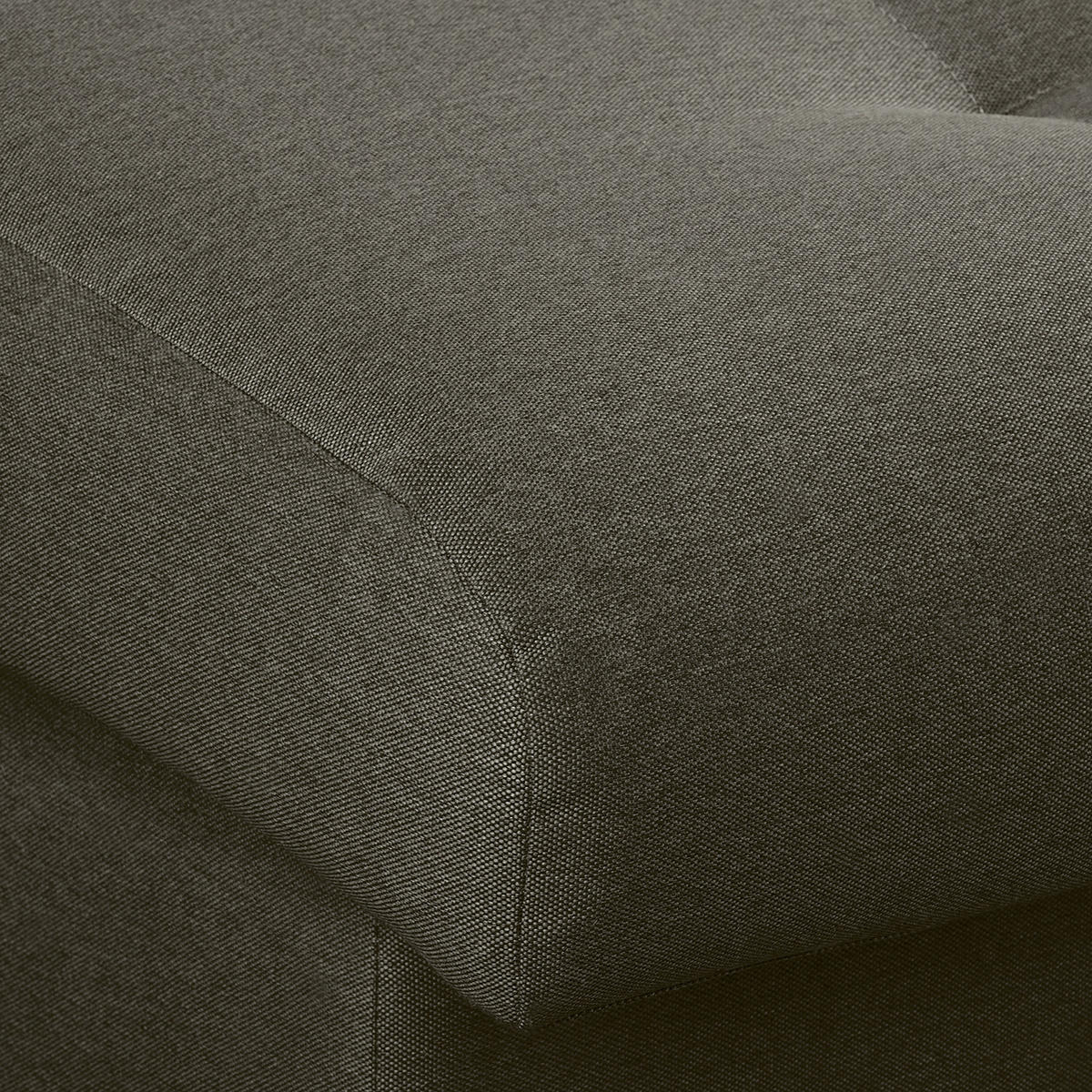 ECKSOFA Naomi Dunkelgrau Mikrofaser Rückenkissen  - Dunkelgrau/Schwarz, Design, Kunststoff/Textil (243/284cm) - P & B