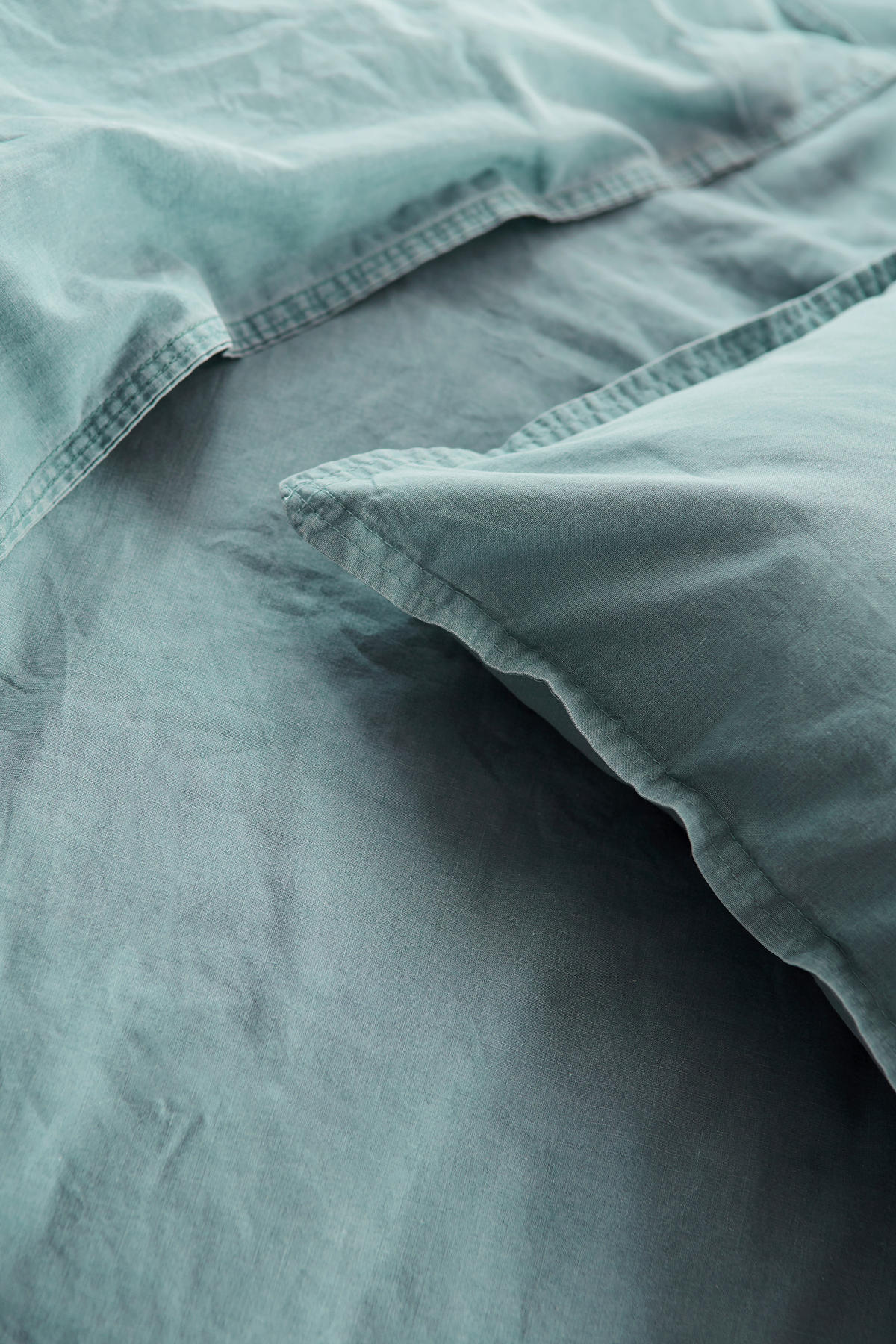 BETTWÄSCHE Renforcé 135/200 cm  - Grün, Basics, Textil (135/200cm)