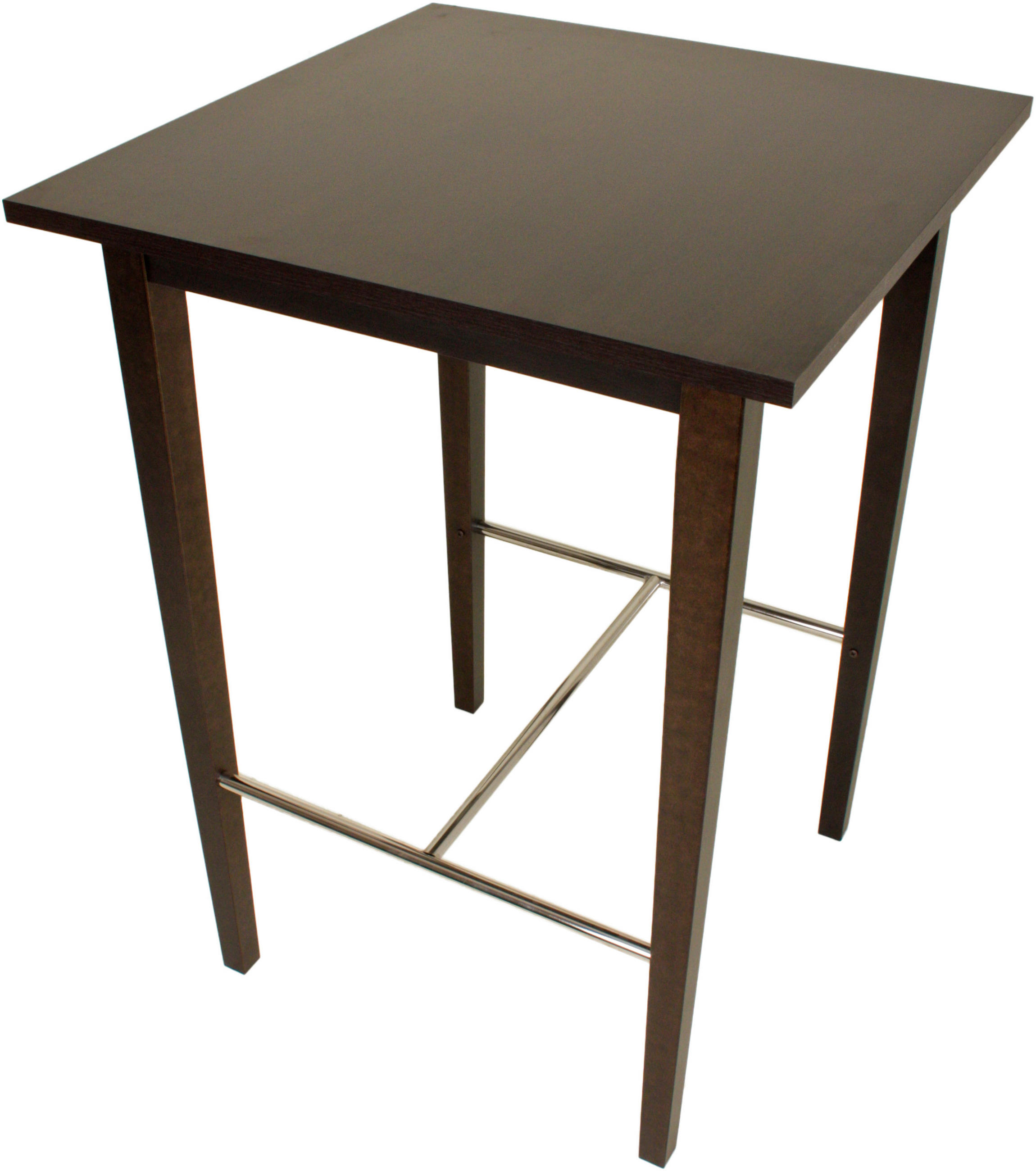 BARTISCH  - Dunkelbraun, Basics, Holz/Kunststoff (74,5/74,5/105cm) - Gardenson