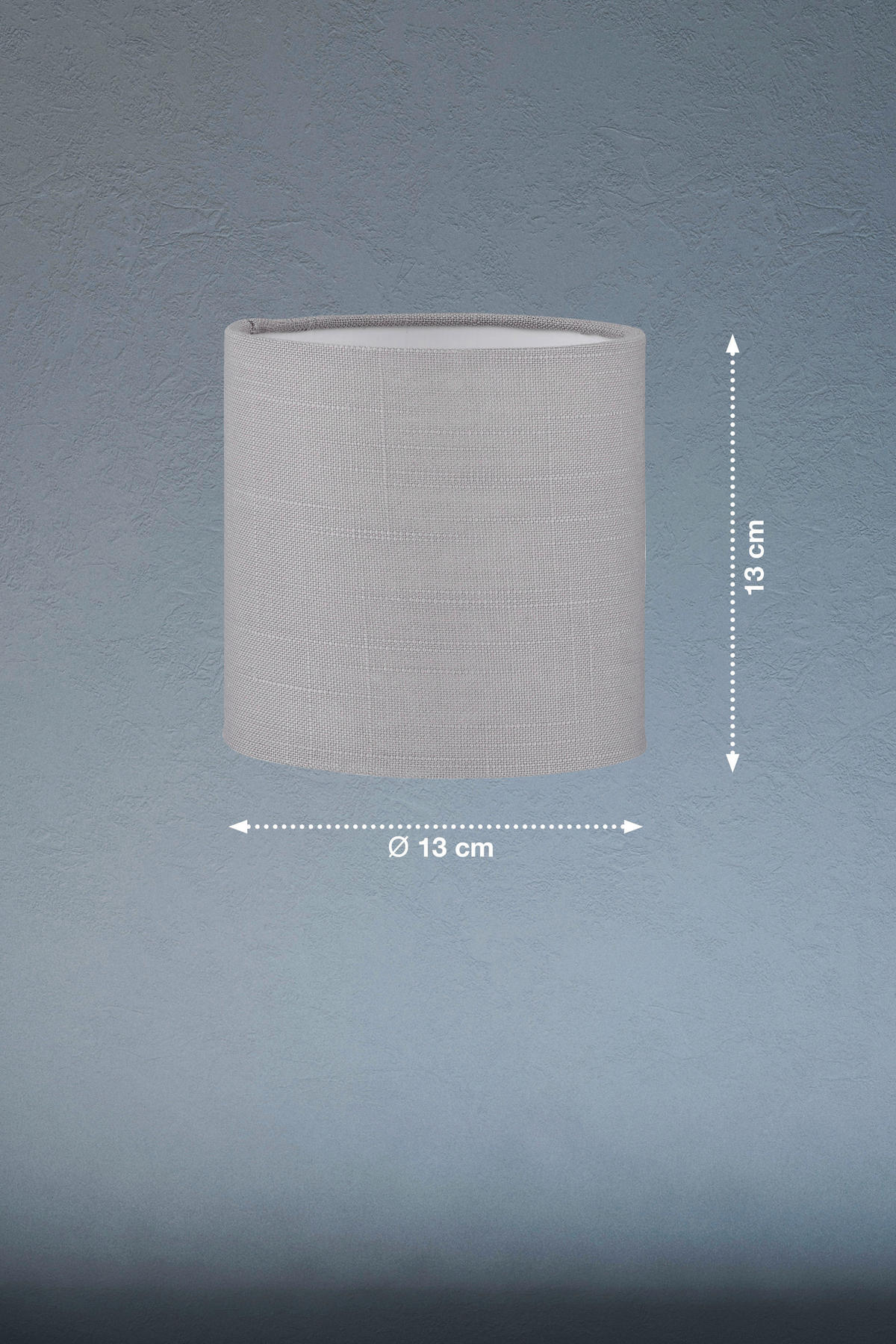 LAMPSKÄRM Modular S 13/13 cm   - ljusgrå, Basics, textil (13/13cm) - Fischer & Honsel