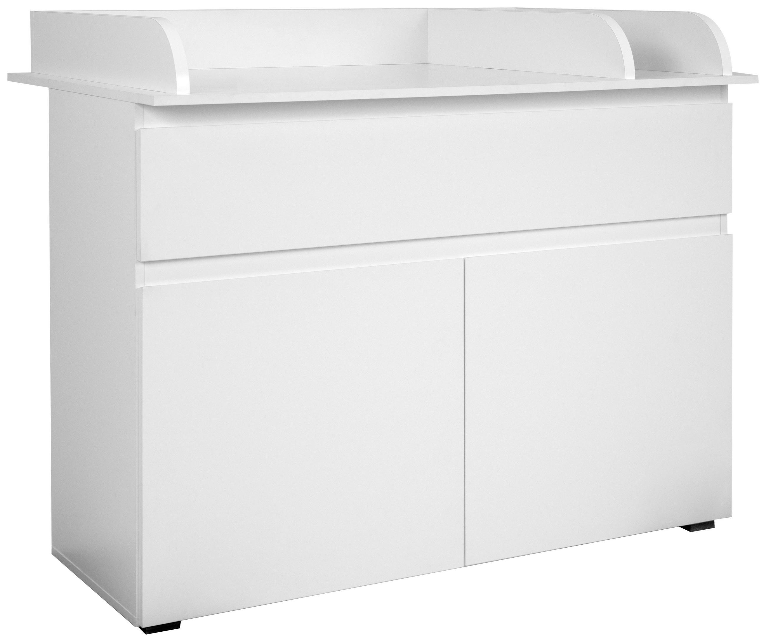 WICKELKOMMODE Weiß  - Weiß, Basics, Holzwerkstoff (120/102/77cm) - P & B