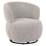SESSEL in Bouclé Schwarz, Beige  - Beige/Schwarz, Design, Textil/Metall (73,5/72,5/71,5cm) - Xora