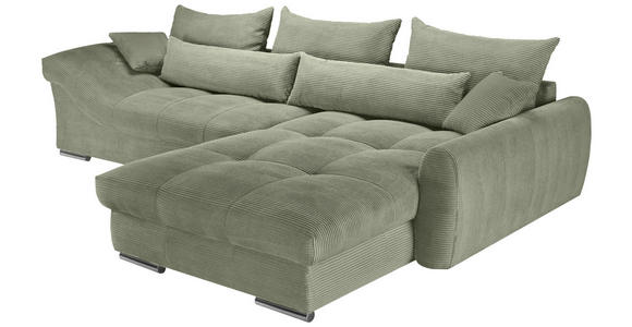 Freisteller von Carryhome ECKSOFA Olivgrün Cord.