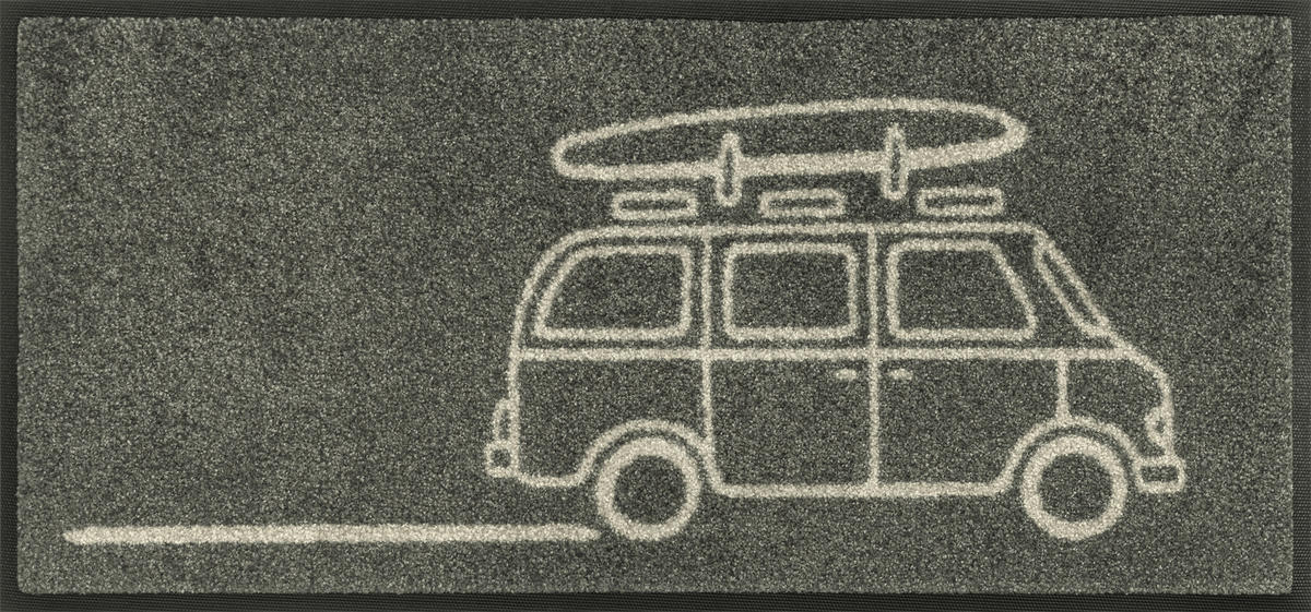 LÄUFER 35/75 cm Keep it simple  - Braun, Trend, Kunststoff/Textil (35/75cm) - wash+dry