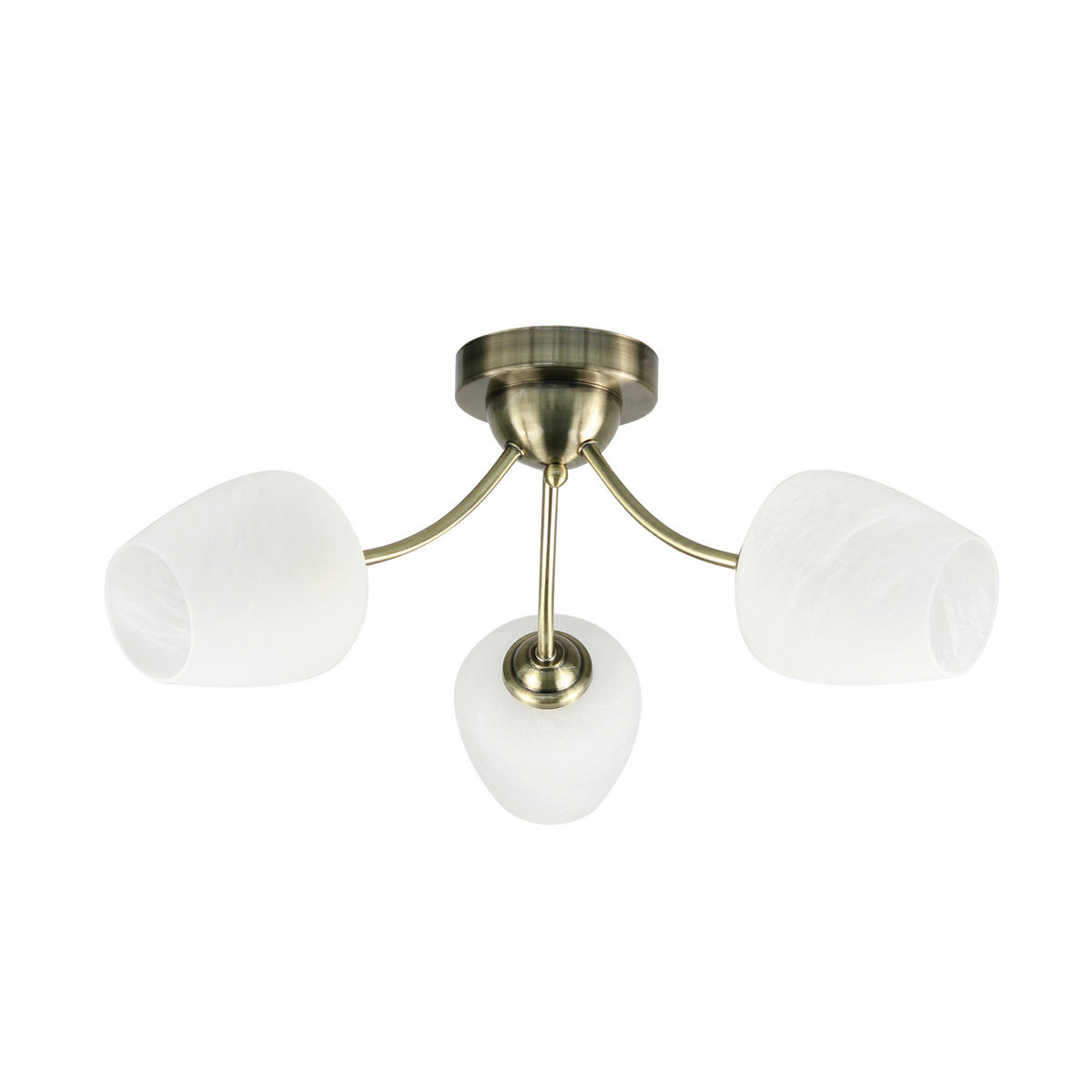 DECKENLEUCHTE Zina 54/54/21 cm   - Bronzefarben, Basics, Metall (54/54/21cm)