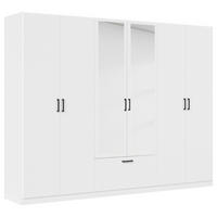 ORMAR ZA ODEĆU bela  271/210/54 cm  - siva/bela, Osnovno, metal/pločasti materijal (271/210/54cm) - Boxxx