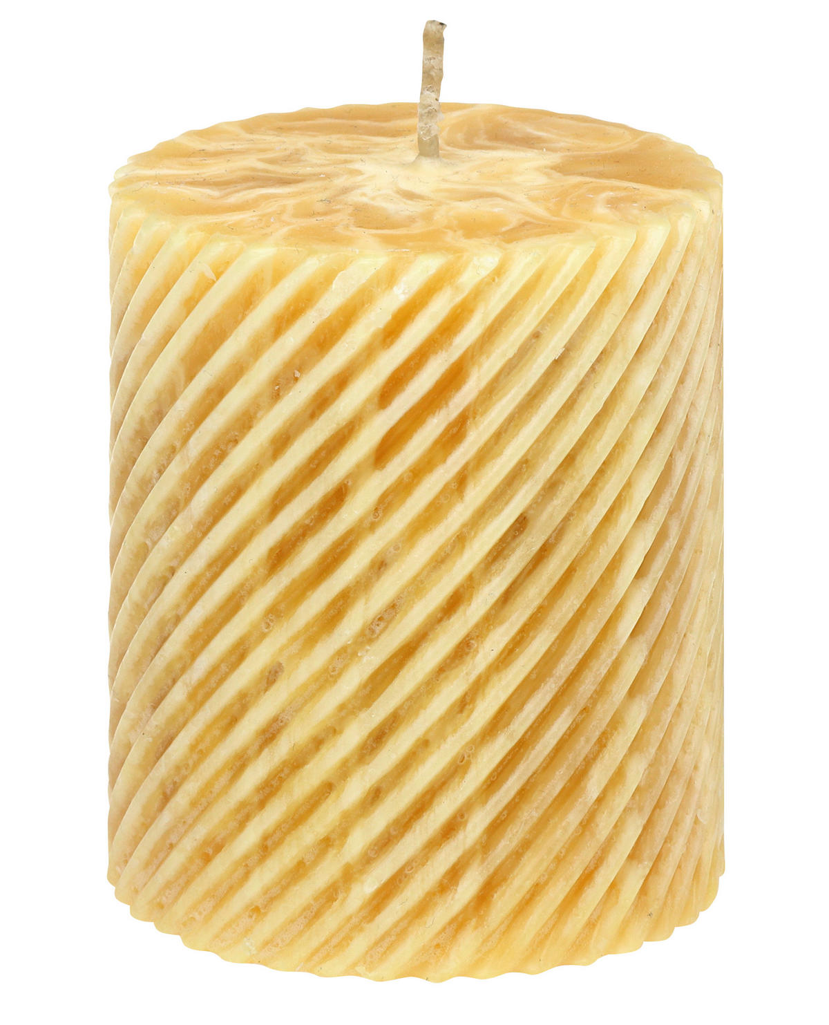 STUMPENKERZE 6,6/8,0 cm  - Gelb/Honig, Basics, Naturmaterialien (6,6/8,0cm) - Steinhart