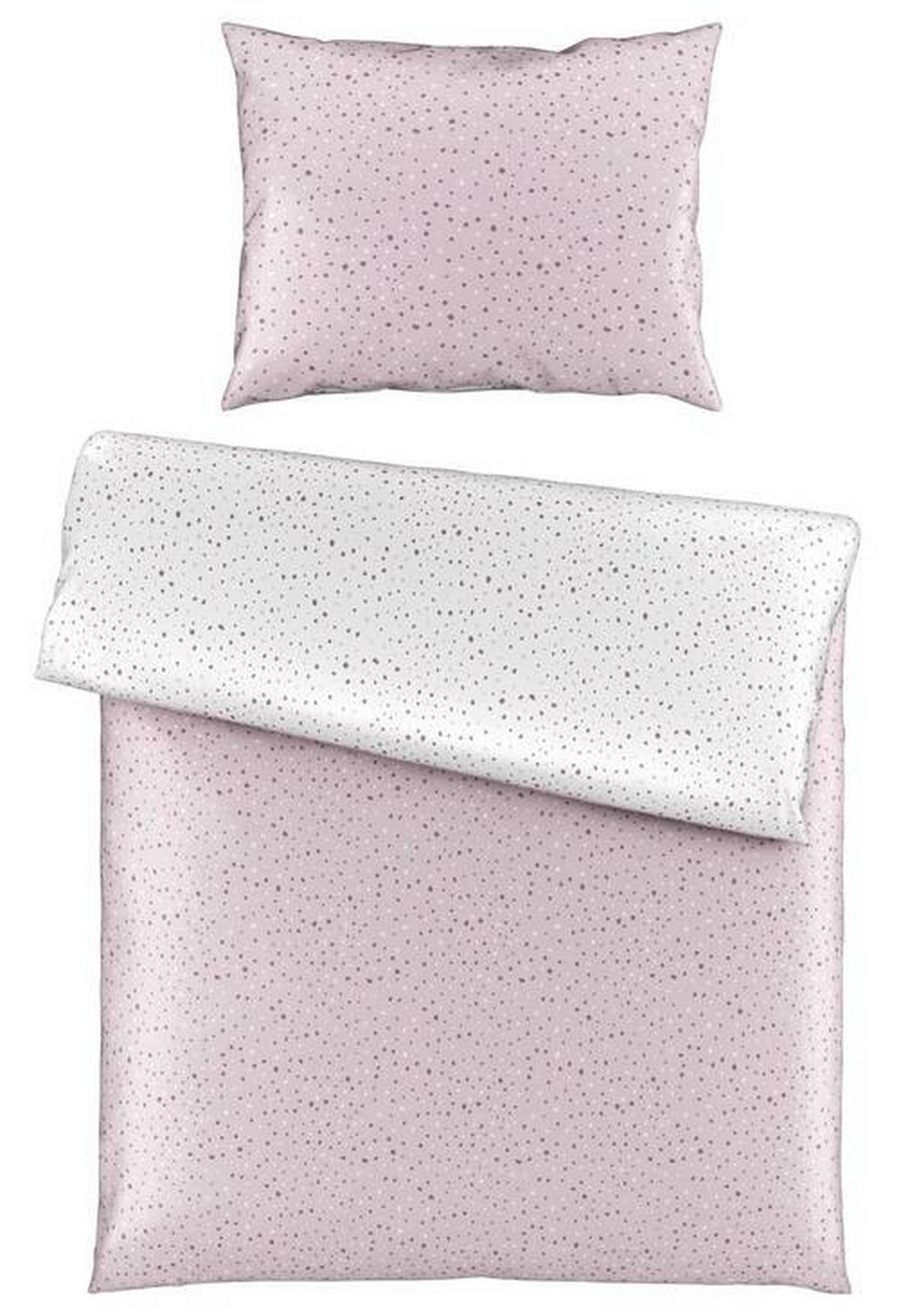 OBOJSTRANNÁ POSTEĽNÁ BIELIZEŇ, satén, ružová, 140/220 cm - ružová, Konventionell, textil (140/220cm) - Esposa