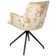 ARMLEHNSTUHL  Stoffauswahl, Sitzfläche 360° drehbar, automatische Rückholfunktion Samt  - Taupe/Schwarz, Design, Textil/Metall (59/89,5/63cm) - Novel