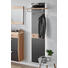 GARDEROBENPANEEL Wildeiche furniert, massiv geschroppt, lackiert, matt Eichefarben, Fango - Fango/Eichefarben, Design, Holz (45-60/186/32cm) - Dieter Knoll