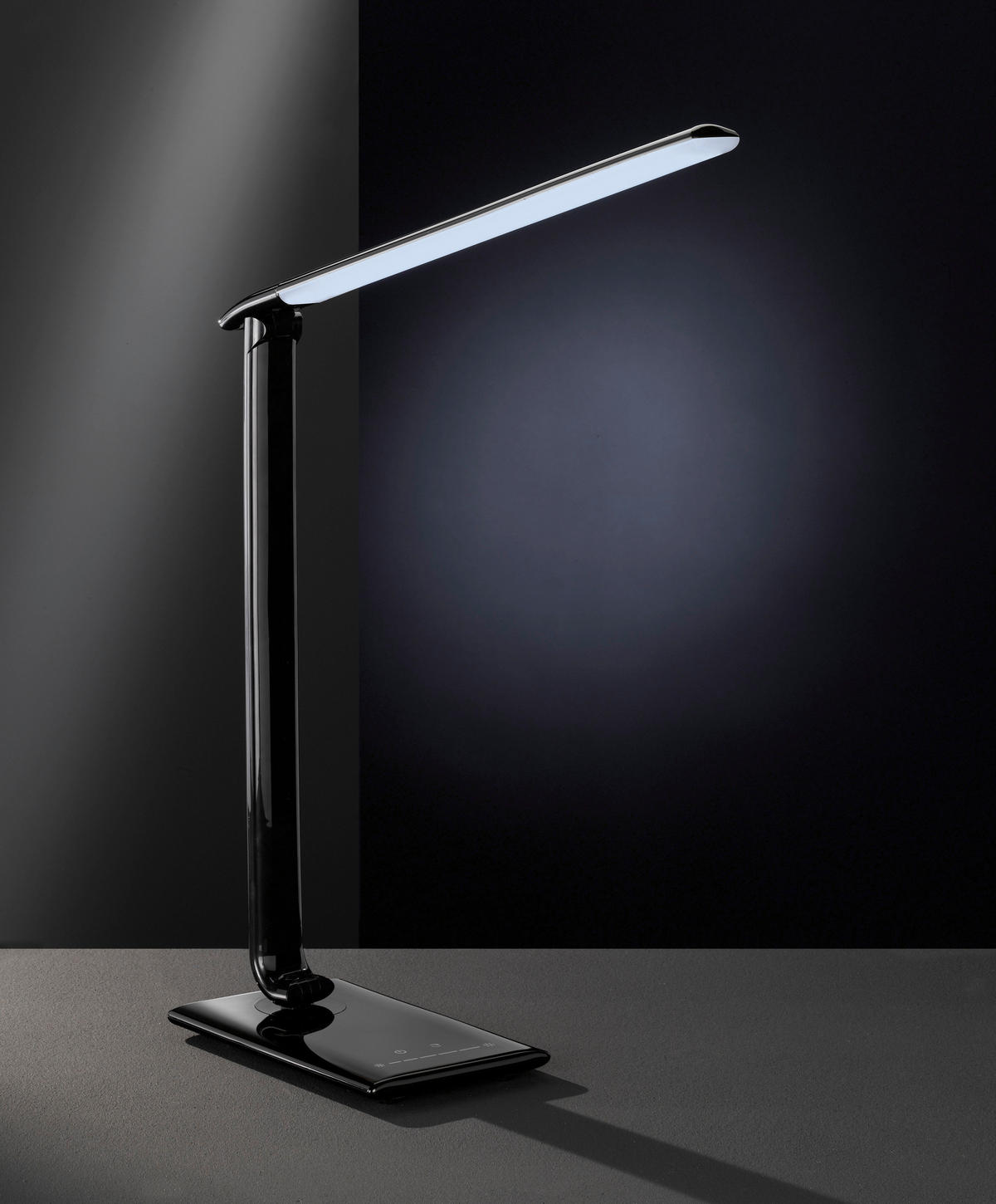 LED-TISCHLEUCHTE 12,5/56/35 cm   - Schwarz, Design, Kunststoff (12,5/56/35cm)