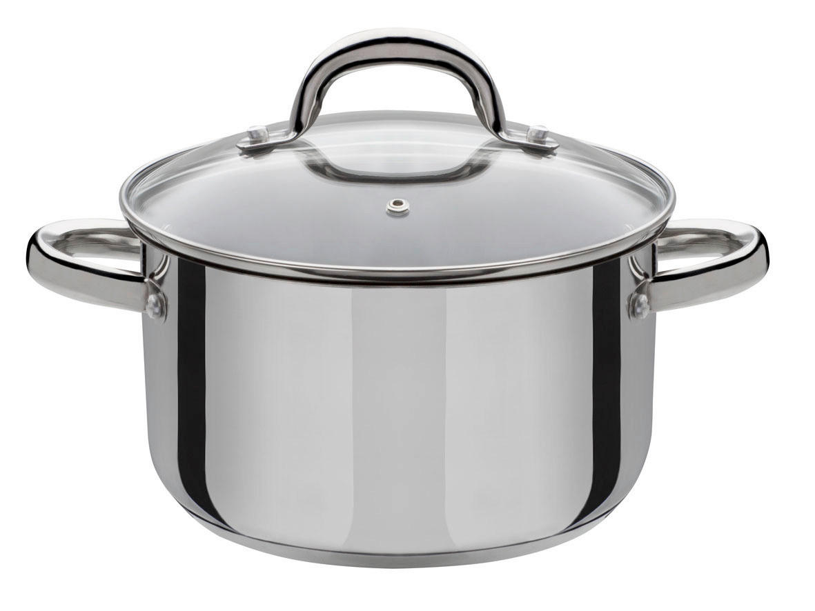 KOCHTOPFSET MONTREAL 6-teilig  - Klar/Edelstahlfarben, Basics, Glas/Metall - GSW