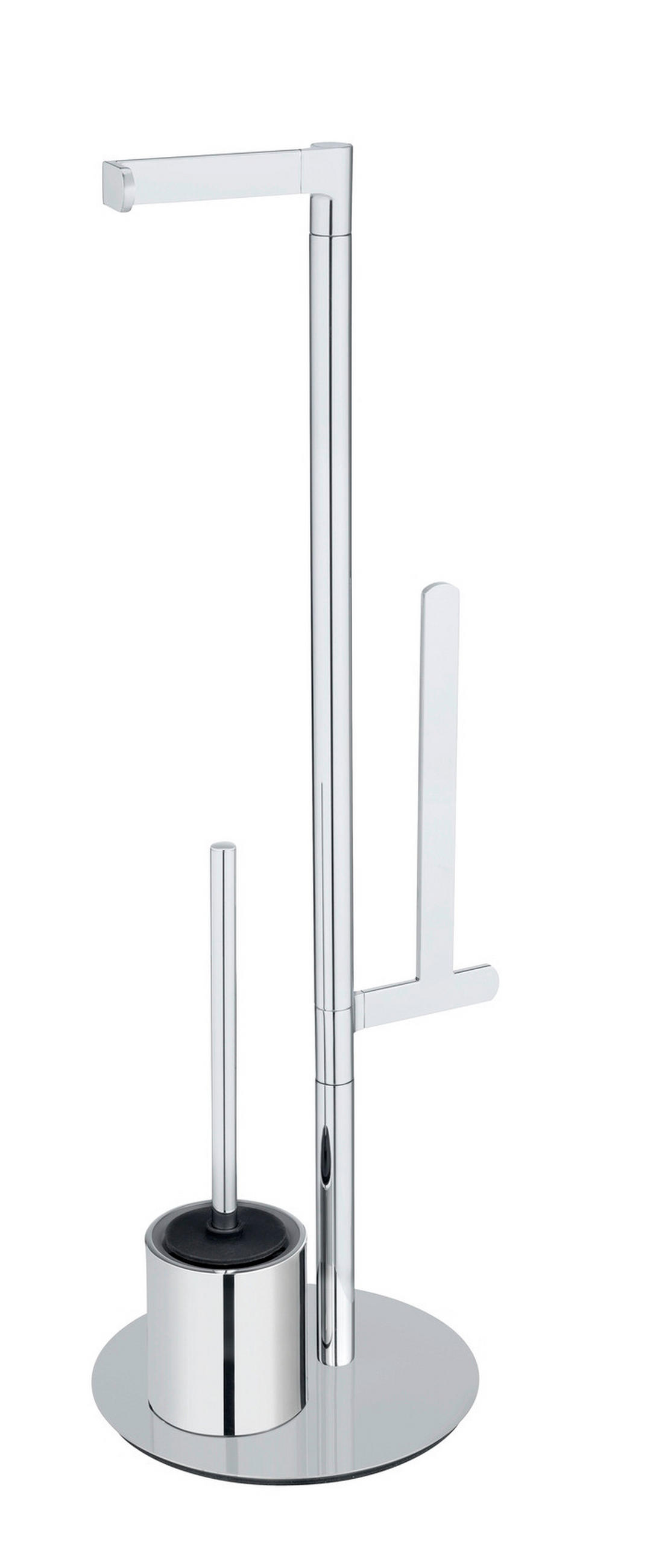 WC-BÜRSTENKOMBINATION - Edelstahlfarben, KONVENTIONELL, Kunststoff/Metall (29/79/25cm) - Wenko