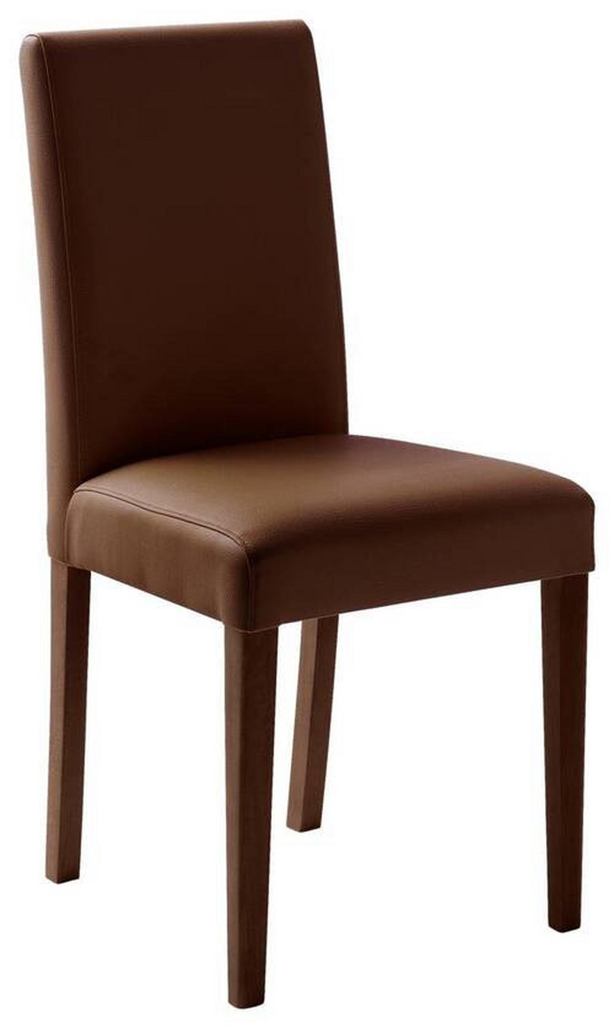 STUHL Lederlook Buche Kolonial, Braun  - Buche Kolonial/Braun, KONVENTIONELL, Holz/Textil (44/92/57cm) - Carryhome