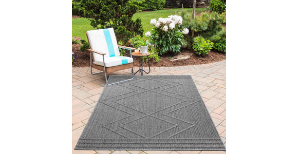 OUTDOORTEPPICH 80/150 cm Patara Grau - Grau, Design, Textil (80/150cm) - Novel