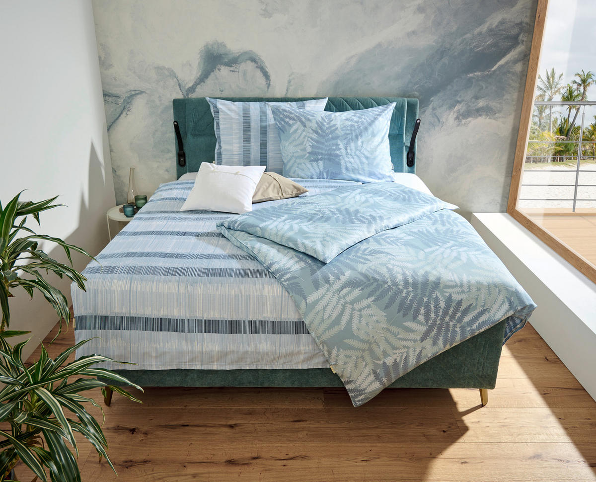 POSTELJINA DALIA 140/200 cm saten plava  - plava, Konvencionalno, tekstil (140/200cm) - Bio:Vio