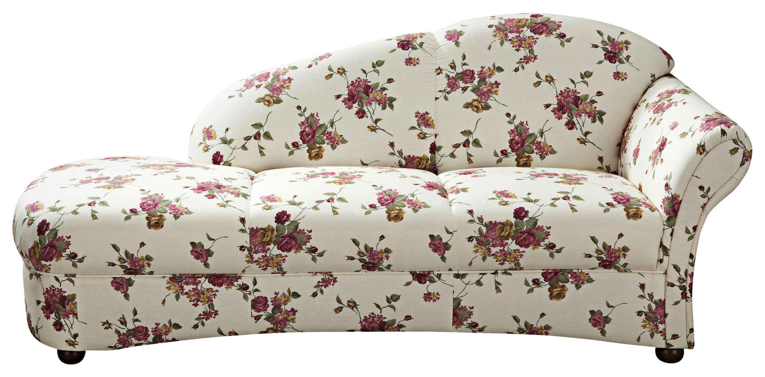 RÉCAMIERE Rot, Beige Flachgewebe  - Beige/Rot, Design, Holz/Textil (191/83/81cm) - Max Winzer