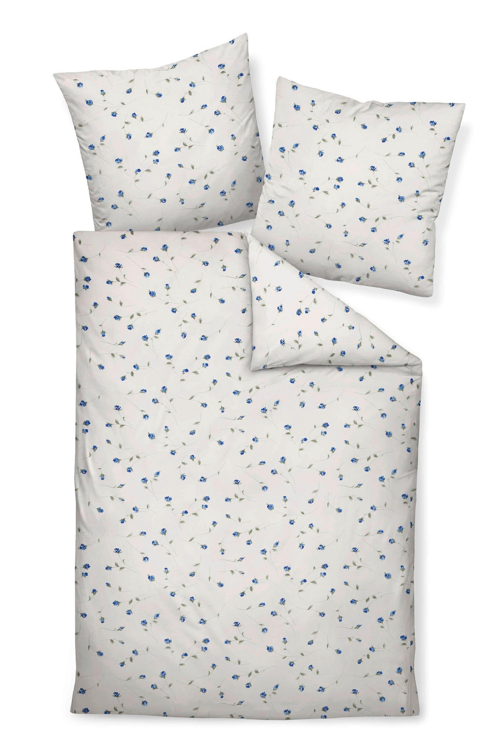 BETTWÄSCHE Tango Seersucker 155/220 cm  - Blau, Basics, Textil (155/220cm) - Janine
