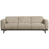 ECKSOFA Statement Naturfarben Samt  inkl.  - Schwarz/Naturfarben, Design, Holz/Textil (274/210cm) - Livetastic