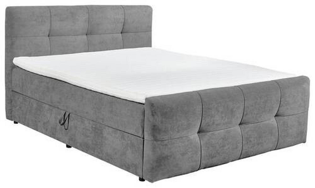 BOXBETT 180/200 cm  in Dunkelgrau  - Dunkelgrau, Modern, Holzwerkstoff/Kunststoff (180/200cm) - MID.YOU